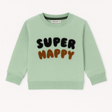 Sea Green Super Happy Fleece Fabric Sweatshirt
