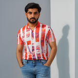 MULTY PRINTED LINEN CASUAL SHIRT FOR MEN