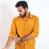 MUSTARD - PREMIUM QUALITY CASUAL SHIRT FOR MEN