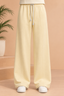 CREAM STRAIGHT FIT JOGGING TROUSER FOR WOMEN