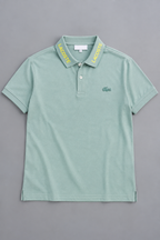 Turqouise Crocodile Relax Fit Polo