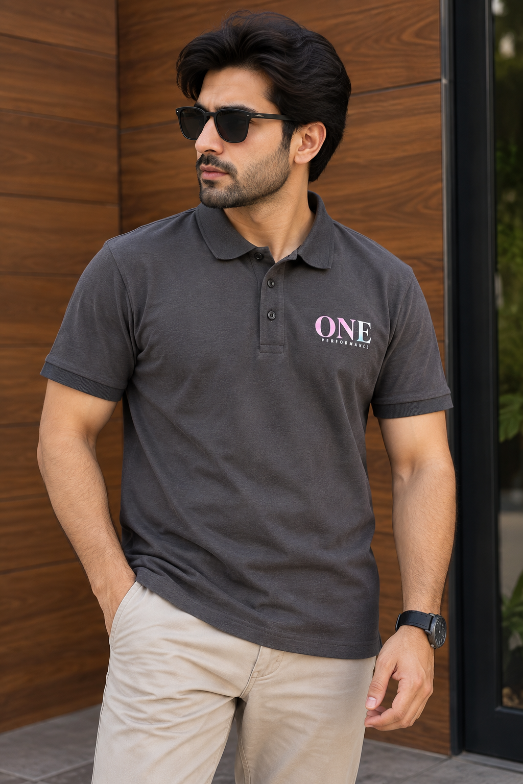 Grey One Relax Fit Polo