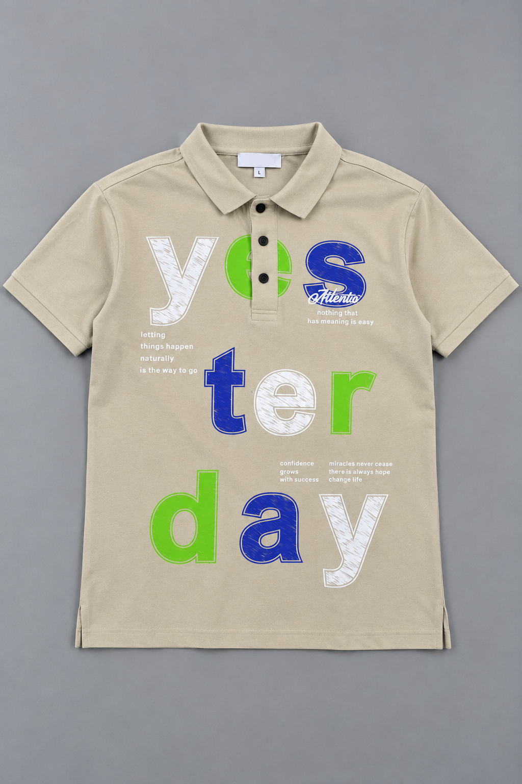 Beige Yesterday Relax Fit Polo