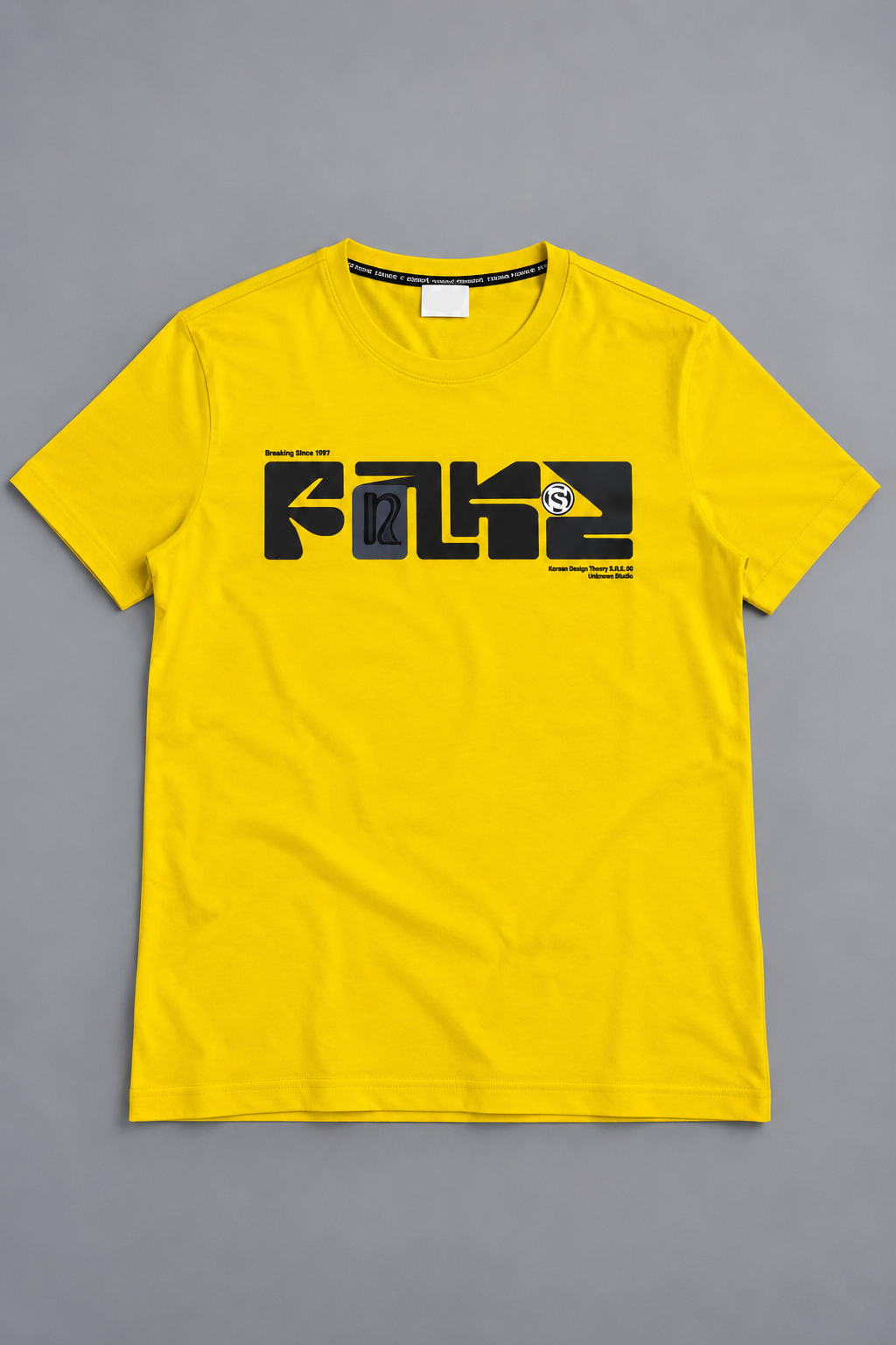 Yellow Fnkr Relax Fit Tees