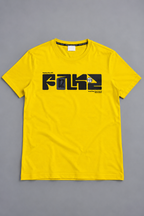 Yellow Fnkr Relax Fit Tees