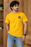 Mustard Constructed Relax Fit Tees