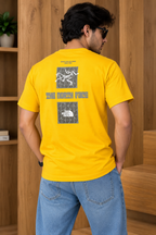 Mustard Constructed Relax Fit Tees