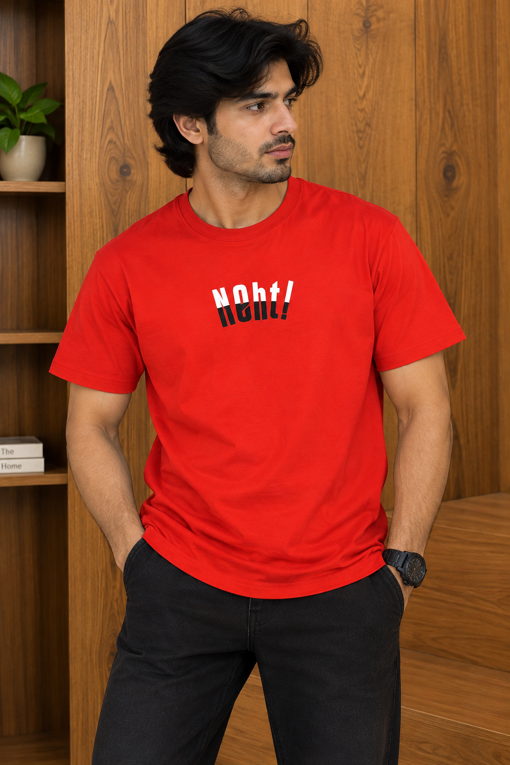 Orange Neht Relax Fit Tees