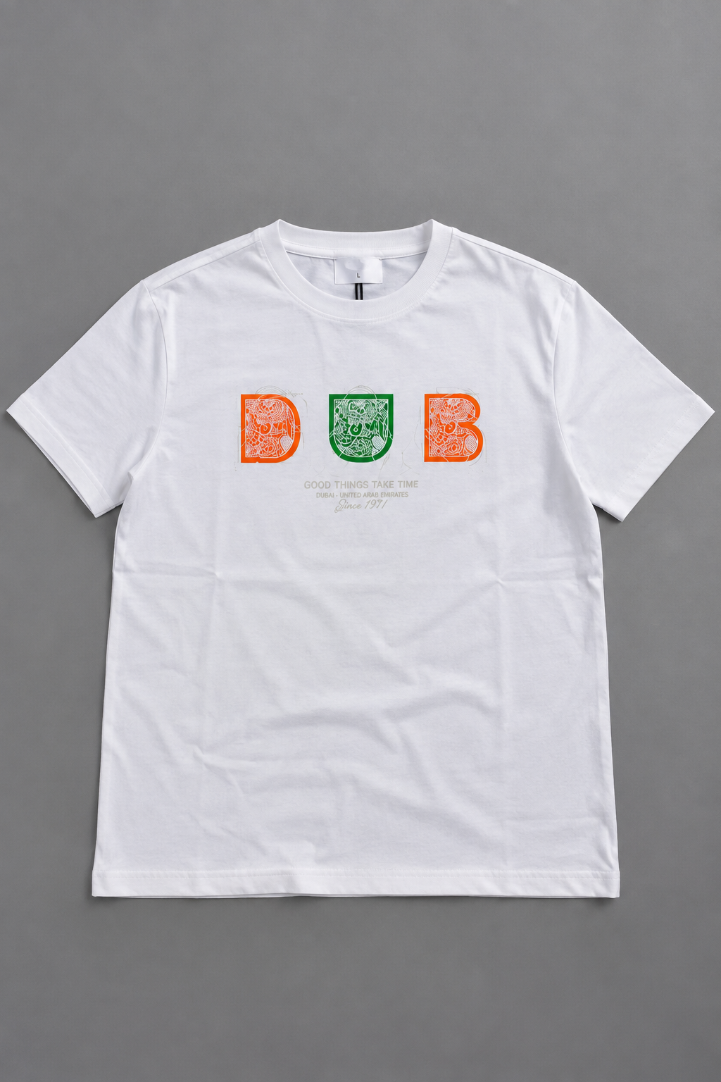 White Bas Relax Fit Tees