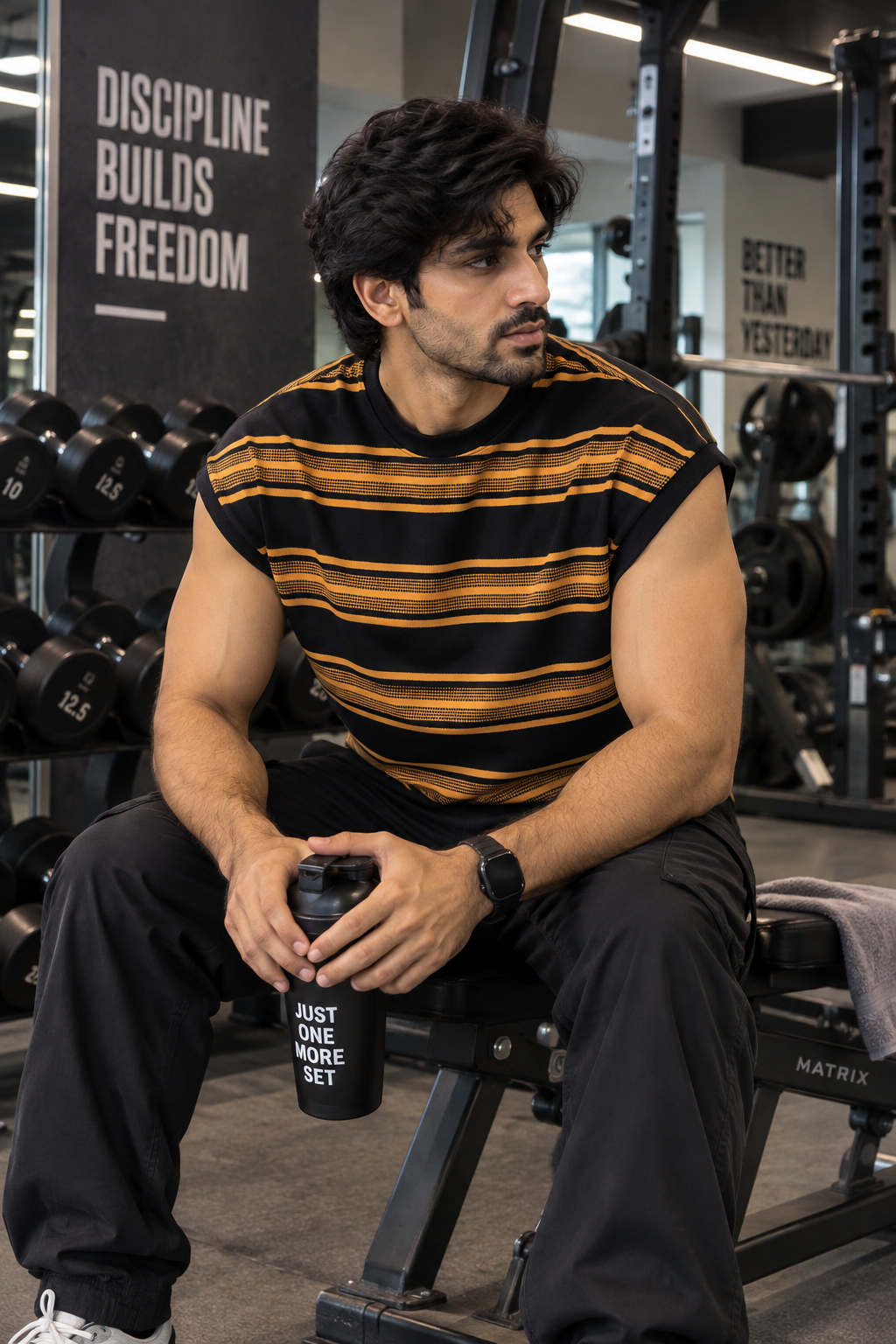 Old Money Relax Fit Sleeves less Tees Main image
