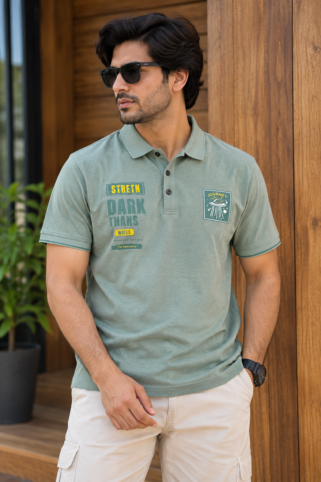 Journey In to Space Relax Fit Polo