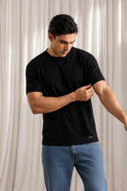 Black T-Shirt Plain For Men