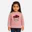 Pink Mashroom Terry Fabric Sweatshirt