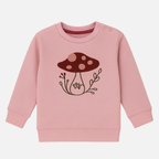 Pink Mashroom Terry Fabric Sweatshirt