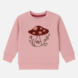 Pink Mashroom Terry Fabric Sweatshirt