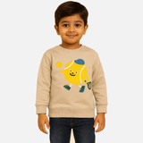 Beige Ball Terry Fabric Sweatshirt
