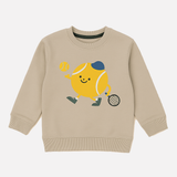 Beige Ball Terry Fabric Sweatshirt