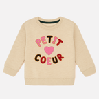 Cream Petit Fleece Fabric Sweatshirt