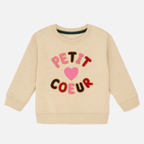 Cream Petit Fleece Fabric Sweatshirt