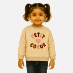 Cream Petit Fleece Fabric Sweatshirt