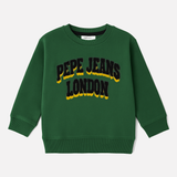 Green Pepe Jeans Terry Fabric Sweatshirt