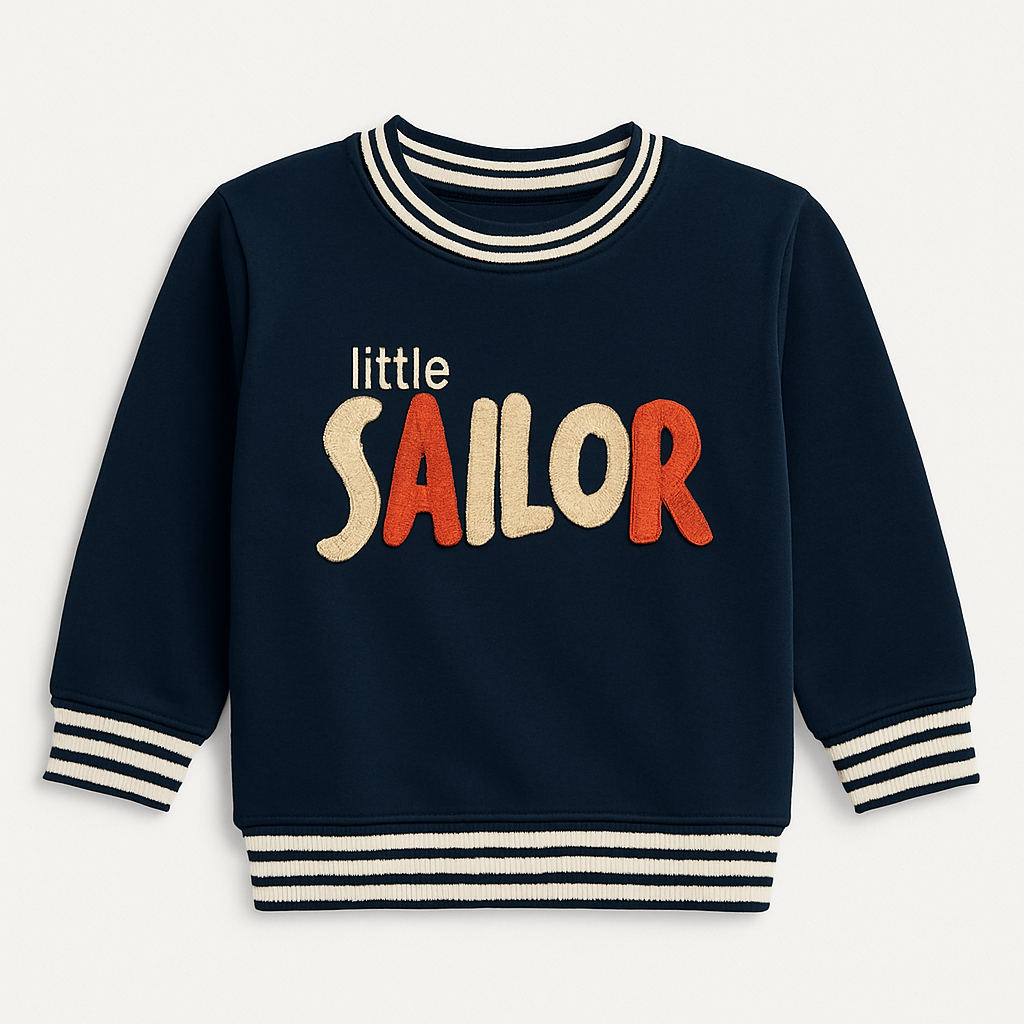Blue Sailor Fleece Fabric Sweatshirt