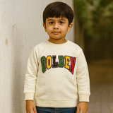Cream Golden Terry Fabric Sweatshirt