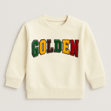 Cream Golden Terry Fabric Sweatshirt
