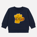Blue Giraffe Fleece Fabrc Sweatshirt