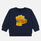 Blue Giraffe Fleece Fabrc Sweatshirt