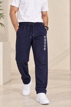 Navy Comfort Knit Fabric Trouser