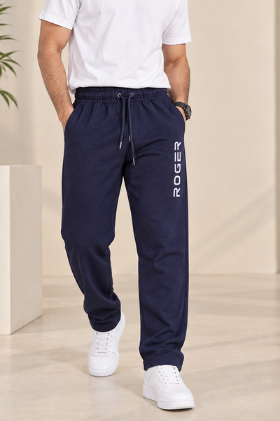 Navy Comfort Knit Fabric Trouser