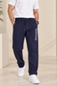 Navy Comfort Knit Fabric Trouser