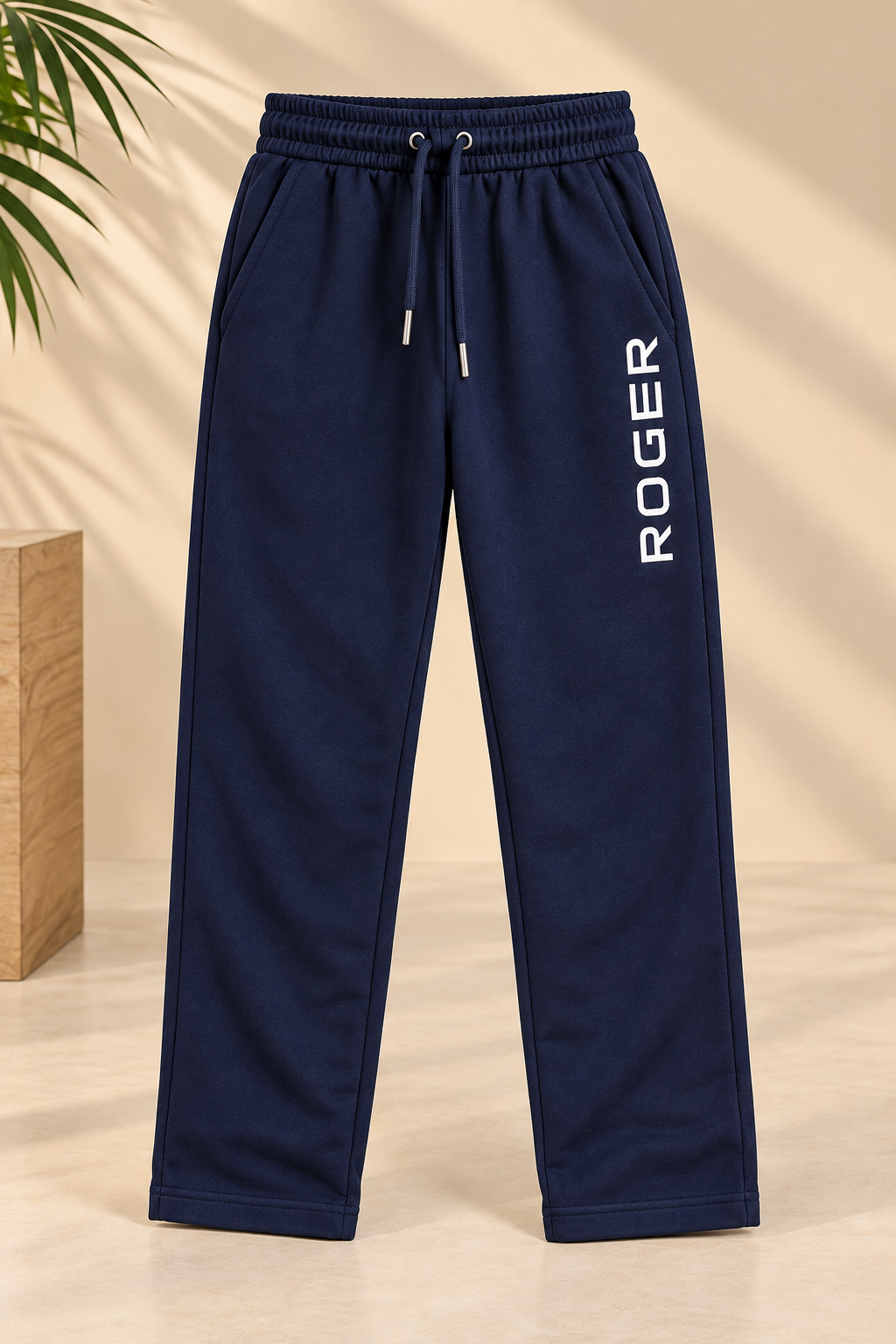 Navy Comfort Knit Fabric Trouser