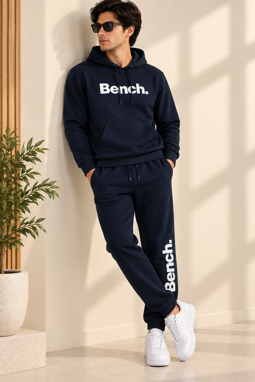 Navy Bench Warm Weave Fabric Suit