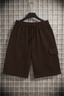 dark brown Cargo Pocket Shorts For Mens