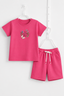 Pink Dreams Print Cotton Jersy Fabric Suit For Girls