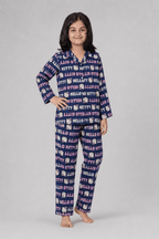 Blue Hello Kitty Shirt With Trouser Suit For Girls