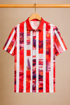 MULTY PRINTED LINEN CASUAL SHIRT FOR MEN