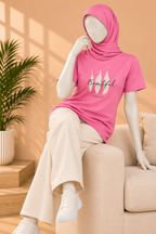 PINK BEAUTIFUL PRINT T-SHIRT FOR WOMEN