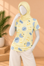 WHITE B.DUCK PRINT T-SHIRT FOR WOMEN