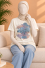 LIME YELLOW POSITIVE MIND PRINT T-SHIRT FOR WOMEN