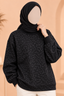 Cheetah Ribbed Fabric Sweatshirt
