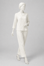 Skin Co-ord Ribbed Fabric Suit For Women