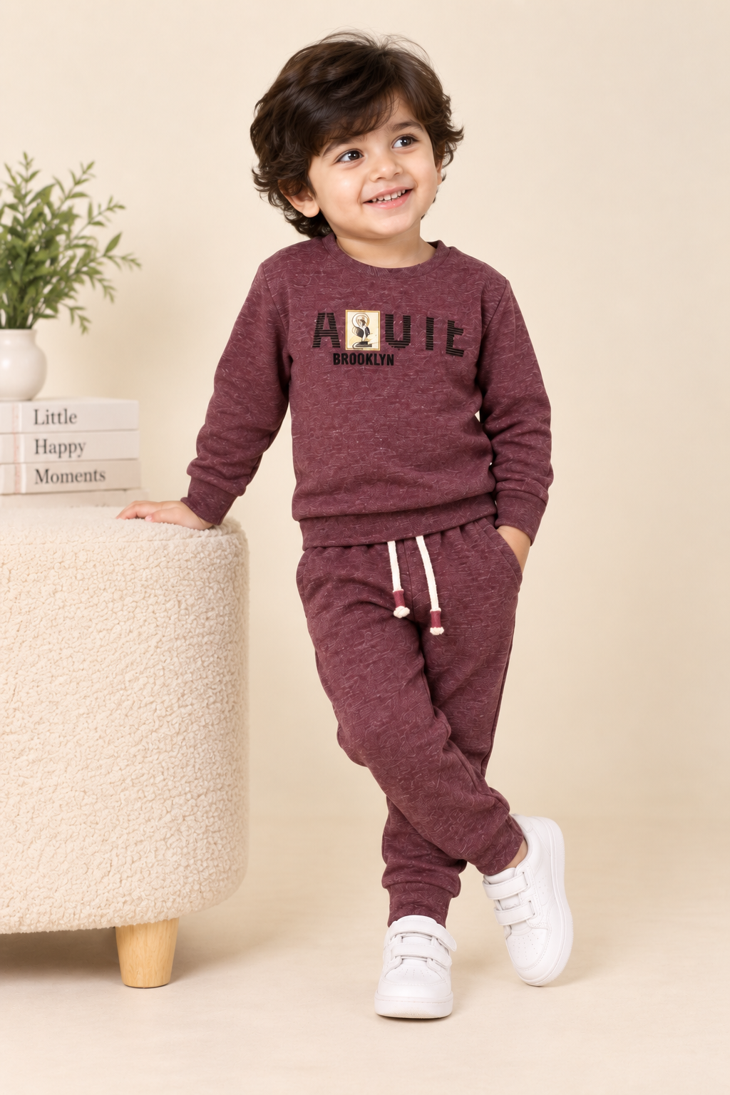 Lilac Adult Print Suit For Winters