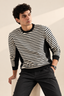 Black Stripes Soft Peak Sweatshirt