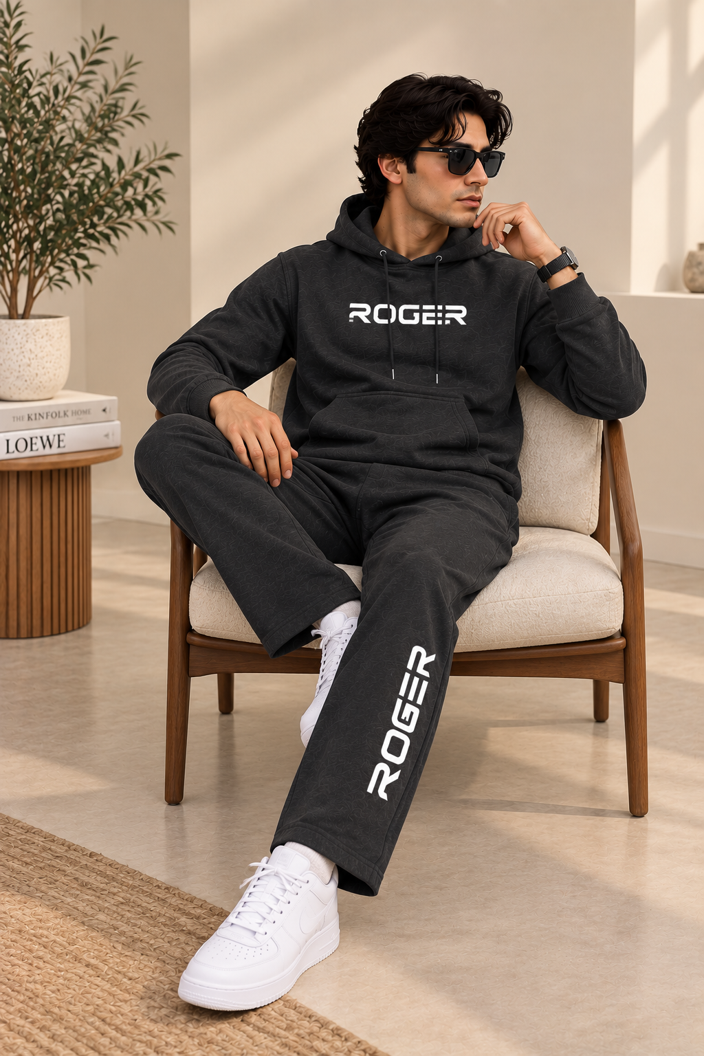 Charcoal Warm Weave Fabric Suit
