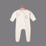 Load image into Gallery viewer, YELLOW &quot;PENGUIN I LOVE YOU MOMMY&quot; PRINT FULL BODY FULL SLEEVES ROMPERS
