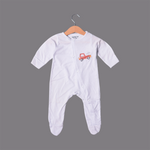 Load image into Gallery viewer, SKY BLUE CAR BEEP BEEP PRINT FULL BODY FULL SLEEVES ROMPERS
