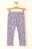 PINK FLOWERS PRINTED RIBBED FABRIC BACK POCKET PAJAMA
